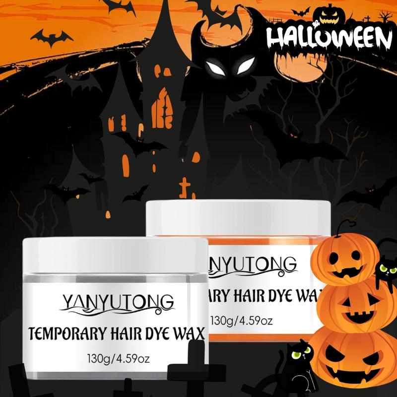 Halloween Hair Color Wax Kit, 9 Colors Temporary Hair Dye Set, Easy Wash Out, Create Ghosts & Monsters Hairstyles, Party Makeup Essentials, Gentle
